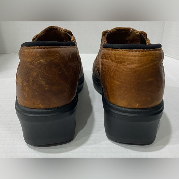 ARIAT STEEL TOE Brown Safety Clogs Slip On Leather Shoes 10002367 Womens 7.5 B - Picture 4 of 9
